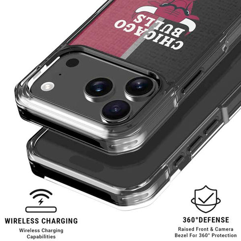 NBA Chicago Bulls Canvas iPhone 18 Pro Clear Case