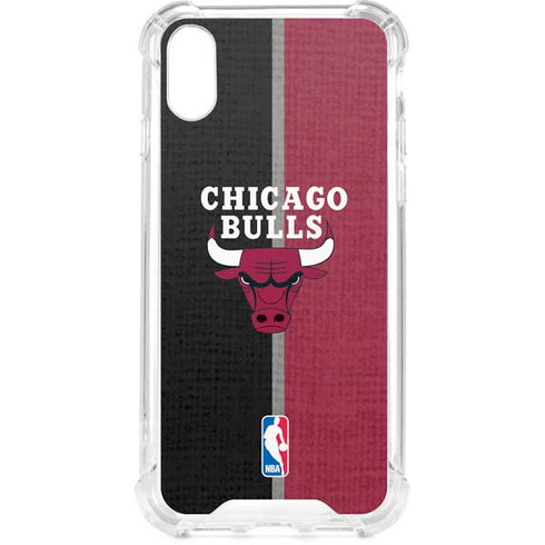 NBA Chicago Bulls Canvas iPhone XS Clear Case