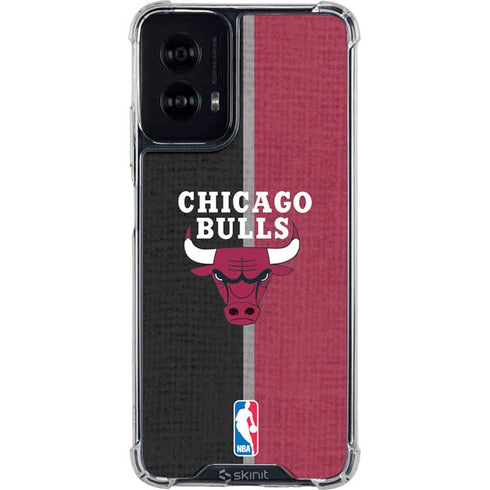 NBA Chicago Bulls Canvas Moto G Power 5G (2024) Clear Case