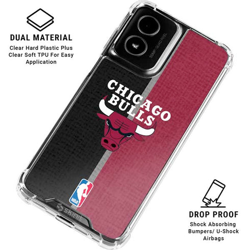 NBA Chicago Bulls Canvas Moto G Power 5G (2024) Clear Case