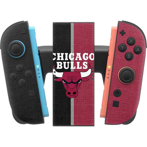 NBA Chicago Bulls Canvas Nintendo Switch 2 (2025) Joy-Con Controller Skin