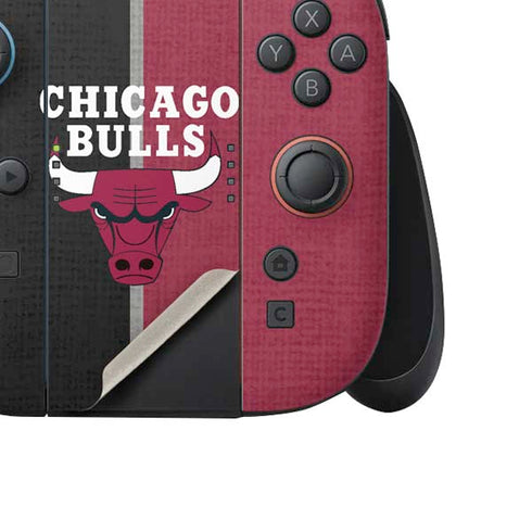 NBA Chicago Bulls Canvas Nintendo Switch 2 (2025) Joy-Con Controller Skin