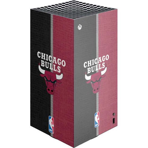 NBA Chicago Bulls Canvas XBox Series X Digital Edition Console Skin