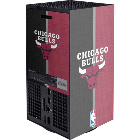 NBA Chicago Bulls Canvas XBox Series X Digital Edition Console Skin