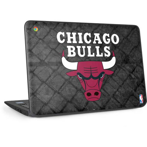NBA Chicago Bulls Dark Rust HP Chromebook Skin