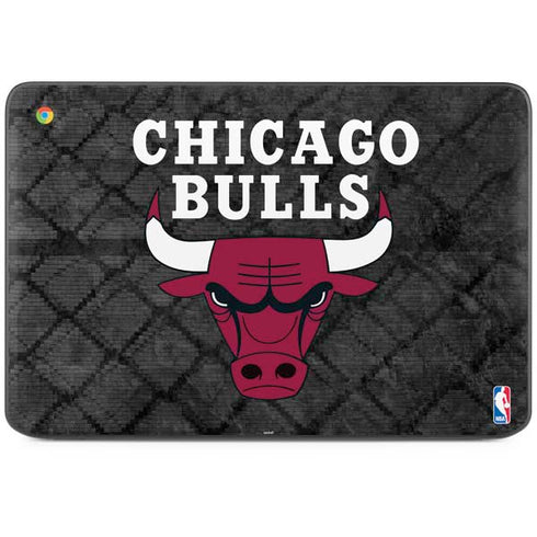 NBA Chicago Bulls Dark Rust HP Chromebook Skin