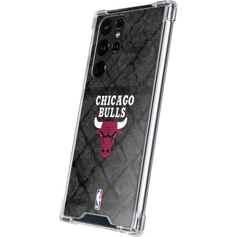 NBA Chicago Bulls Dark Rust Galaxy S23 Ultra Clear Case