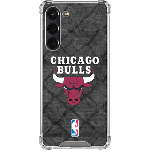NBA Chicago Bulls Dark Rust Galaxy S24 FE Clear Case