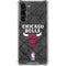 NBA Chicago Bulls Dark Rust Galaxy S24 FE Clear Case