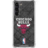 NBA Chicago Bulls Dark Rust Galaxy S24 FE Clear Case