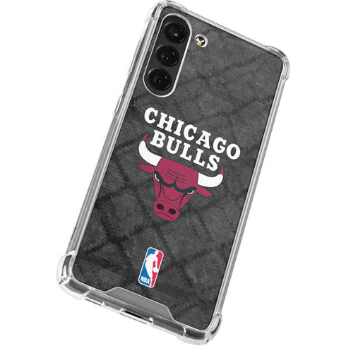NBA Chicago Bulls Dark Rust Galaxy S24 FE Clear Case
