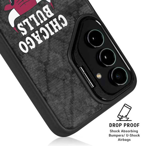 NBA Chicago Bulls Dark Rust Galaxy S25 Plus Kickstand Case