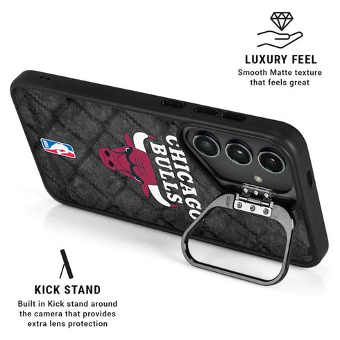 NBA Chicago Bulls Dark Rust Galaxy S24 Ultra Kickstand Case