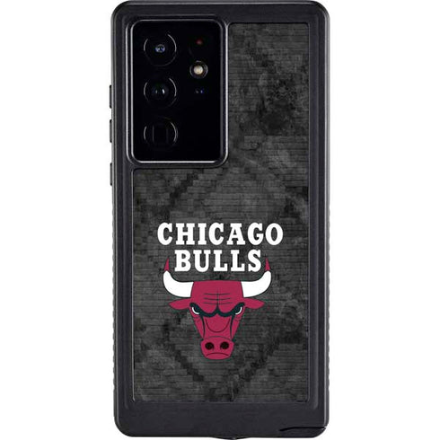 NBA Chicago Bulls Dark Rust Galaxy S24 Ultra Waterproof Case