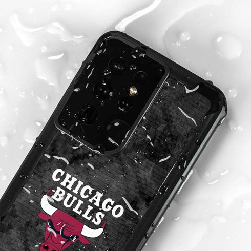 NBA Chicago Bulls Dark Rust Galaxy S24 Ultra Waterproof Case