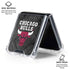 NBA Chicago Bulls Dark Rust Galaxy Z Flip6 Clear Case