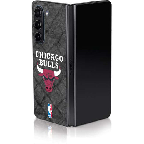NBA Chicago Bulls Dark Rust Galaxy Z Fold5 5G Skin