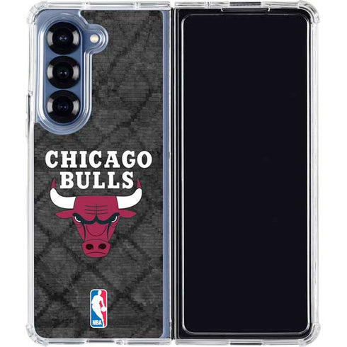 NBA Chicago Bulls Dark Rust Galaxy Z Fold6 Clear Case