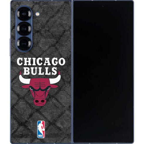 NBA Chicago Bulls Dark Rust Galaxy Z Fold6 Skin