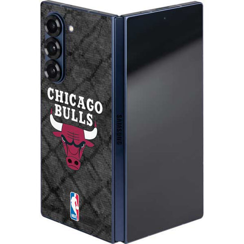 NBA Chicago Bulls Dark Rust Galaxy Z Fold6 Skin