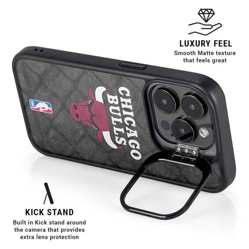 NBA Chicago Bulls Dark Rust iPhone 13 Pro Kickstand Case