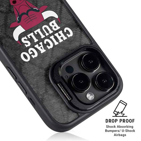 NBA Chicago Bulls Dark Rust iPhone 13 Pro Kickstand Case