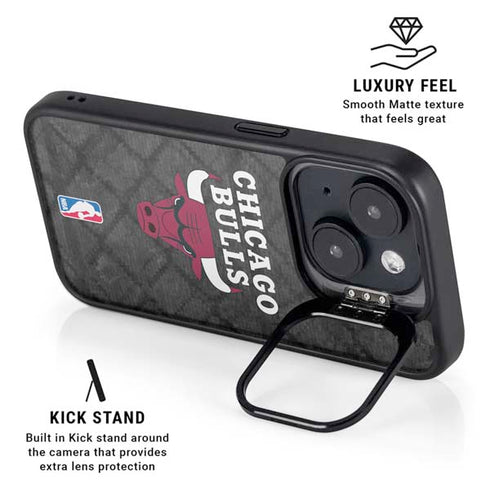 NBA Chicago Bulls Dark Rust iPhone 15 Kickstand Case