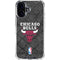 NBA Chicago Bulls Dark Rust iPhone 16 Clear Case