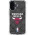NBA Chicago Bulls Dark Rust iPhone 16 Clear Case
