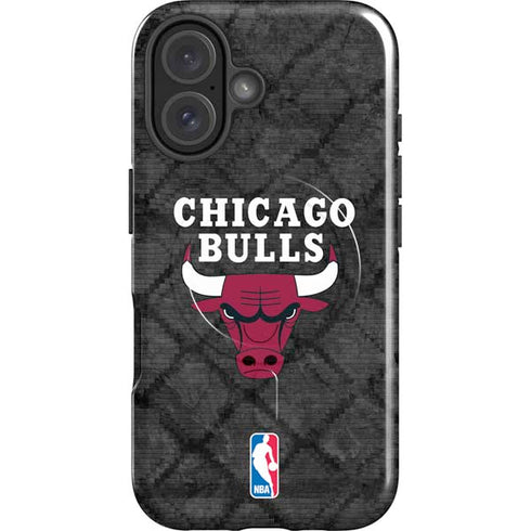 NBA Chicago Bulls Dark Rust iPhone 16 Magsafe Impact Case