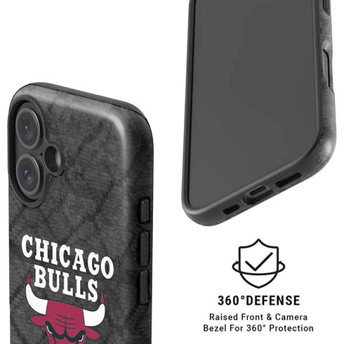 NBA Chicago Bulls Dark Rust iPhone 16 Magsafe Impact Case