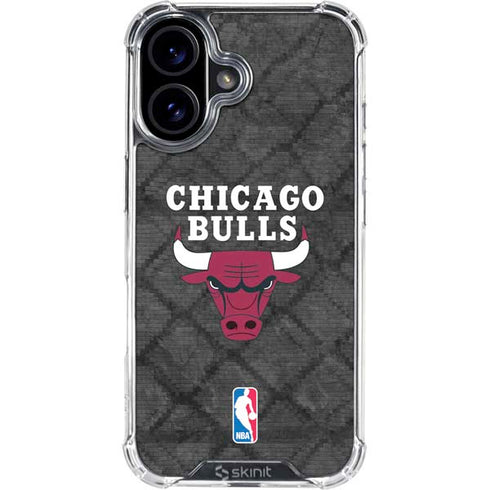 NBA Chicago Bulls Dark Rust iPhone 16 Plus Clear Case