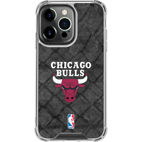 NBA Chicago Bulls Dark Rust iPhone 16 Pro Clear Case