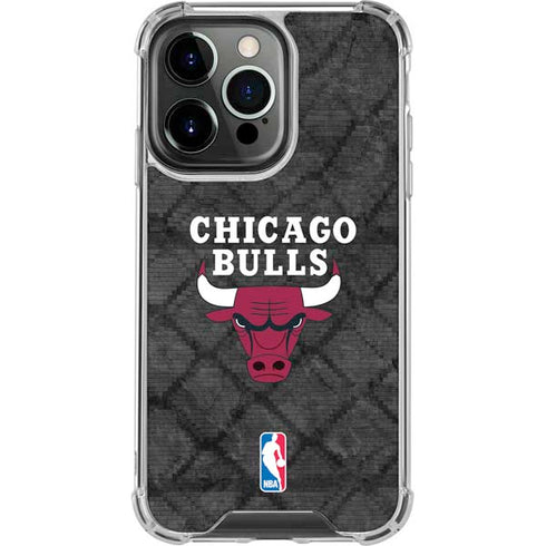 NBA Chicago Bulls Dark Rust iPhone 16 Pro Max Clear Case