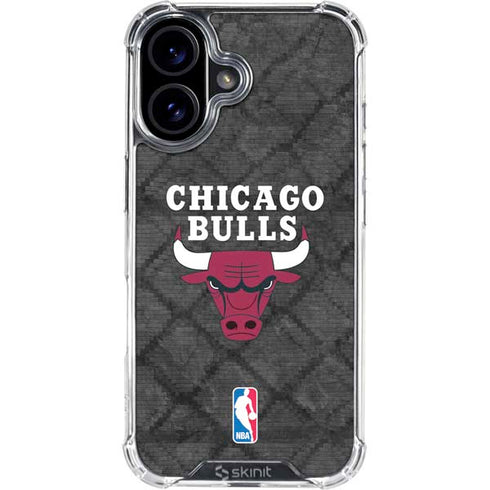 NBA Chicago Bulls Dark Rust iPhone 17 Clear Case