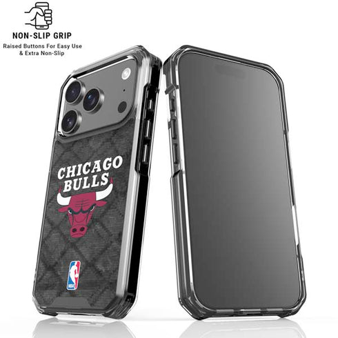 NBA Chicago Bulls Dark Rust iPhone 18 Pro Clear Case