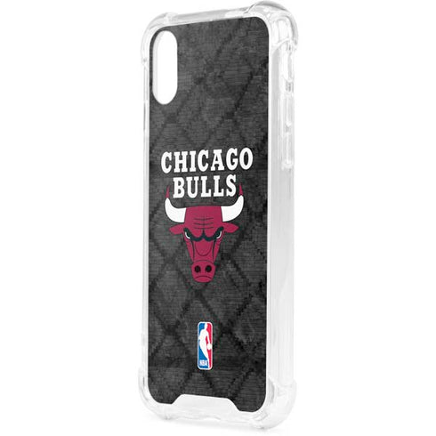 NBA Chicago Bulls Dark Rust iPhone XS Clear Case