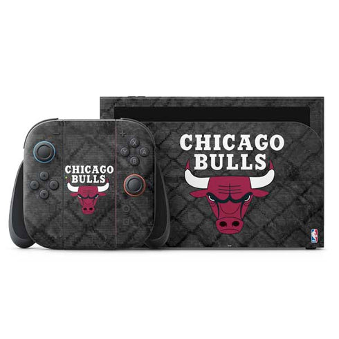 NBA Chicago Bulls Dark Rust Nintendo Switch 2 (2025) with Joy-Con Skin