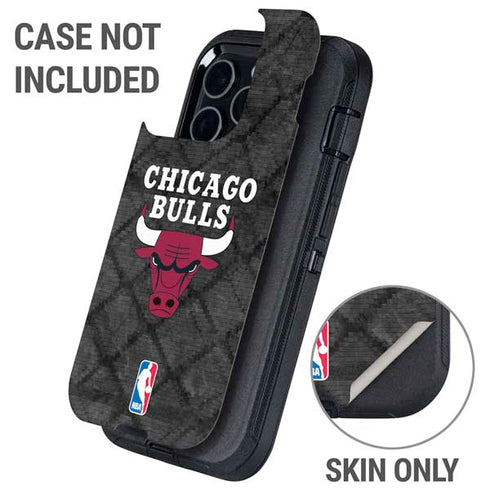 NBA Chicago Bulls Dark Rust Otterbox Defender iPhone Skin
