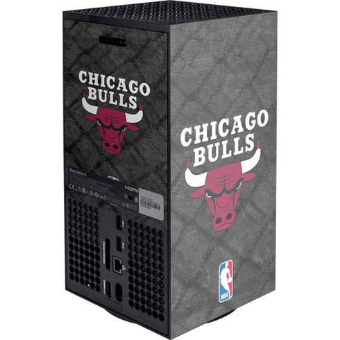 NBA Chicago Bulls Dark Rust XBox Series X Digital Edition Console Skin