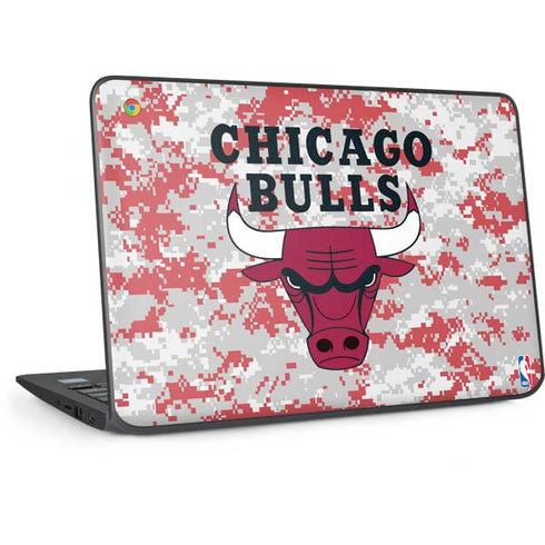 NBA Chicago Bulls Digi Camo HP Chromebook Skin