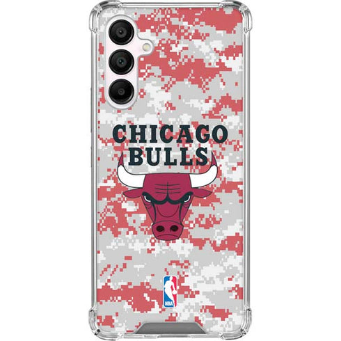 NBA Chicago Bulls Digi Camo Galaxy A16 5G Clear Case