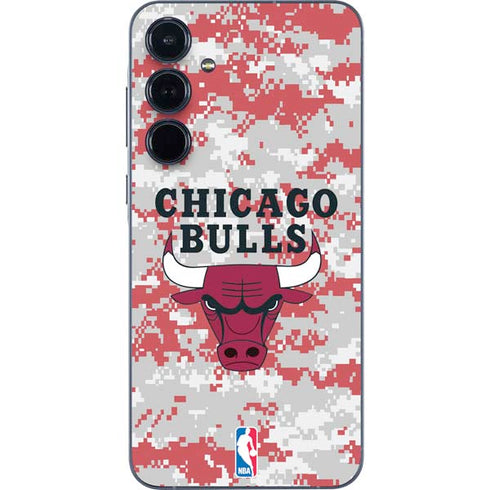 NBA Chicago Bulls Digi Camo Galaxy A55 5G Skin