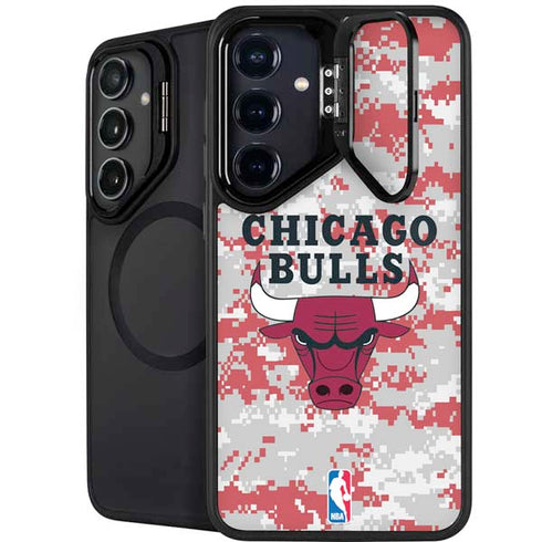 NBA Chicago Bulls Digi Camo Galaxy S25 Kickstand Case