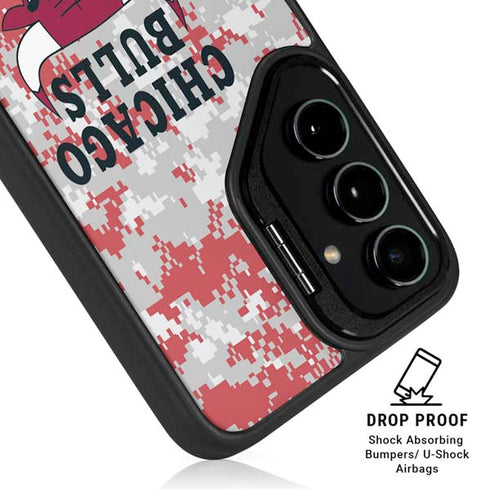 NBA Chicago Bulls Digi Camo Galaxy S24 Ultra Kickstand Case