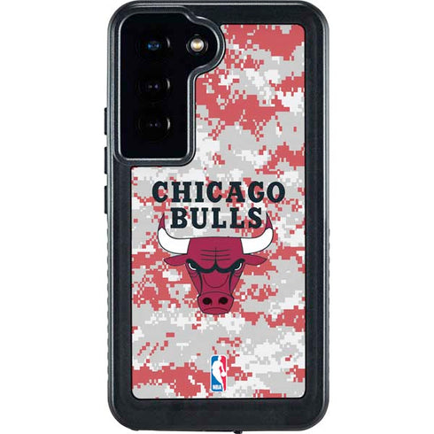 NBA Chicago Bulls Digi Camo Galaxy S24 Waterproof Case