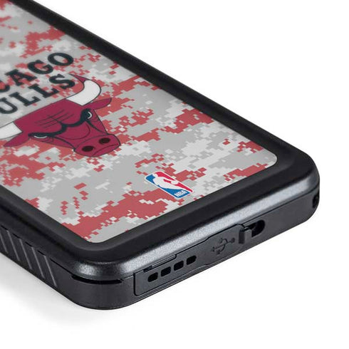 NBA Chicago Bulls Digi Camo Galaxy S24 Waterproof Case