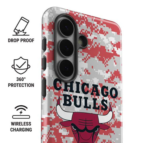 NBA Chicago Bulls Digi Camo Galaxy S26 Plus Impact Case