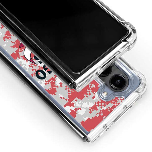 NBA Chicago Bulls Digi Camo Galaxy Z Fold5 5G Clear Case