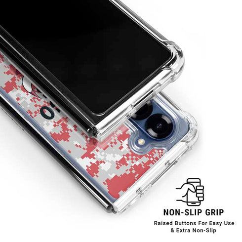 NBA Chicago Bulls Digi Camo Galaxy Z Fold6 Clear Case